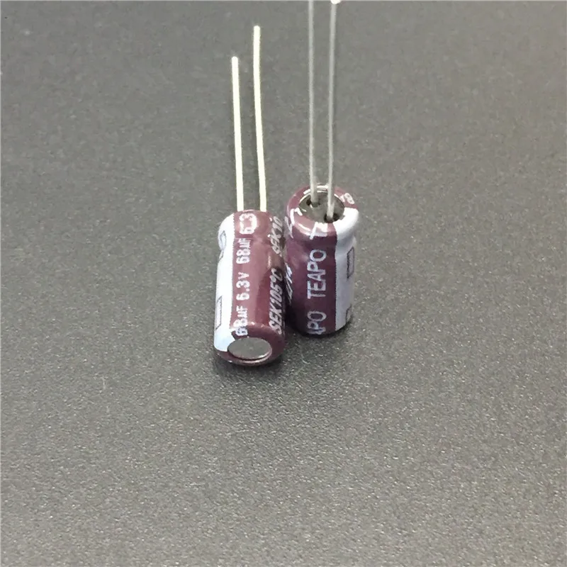 10 шт. 68 мкФ 6 3 В TEAPO SEK серии 5x11 мм 6.3V68uF Алюминий электролитический конденсатор |