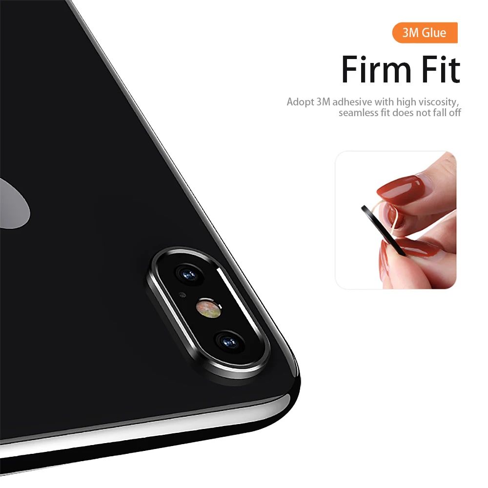 Крышка кольца объектива для IPhone X защита задней камеры Aero Aluminium круг Мини Черный