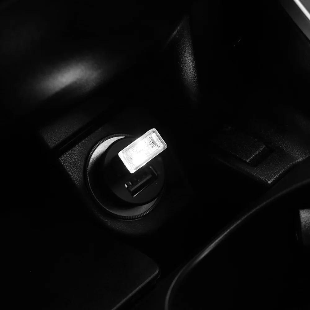 Миниатюрный ночник с USB светодиодный светильник для сигарет освещение салона