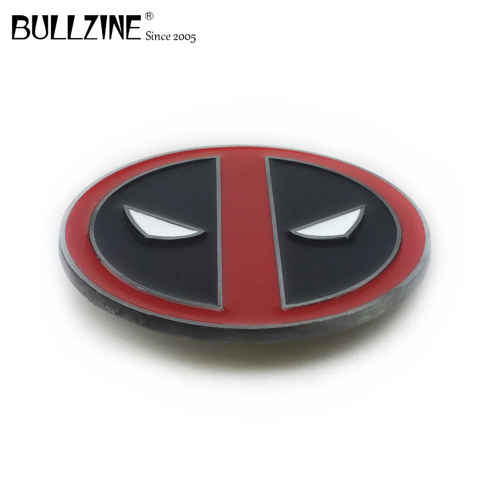 Пряжка для ремня Bullzine deadpool с оловянной отделкой и ремнем из ПУ соединительной