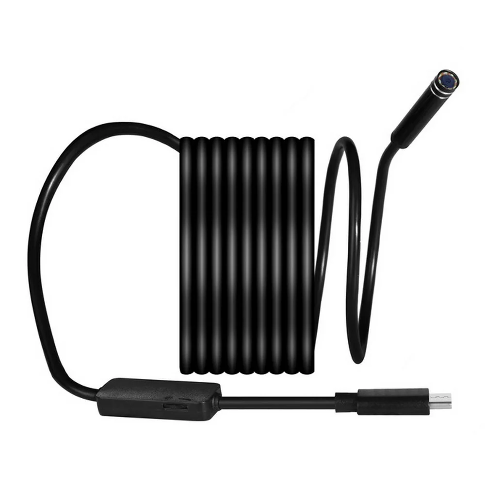 Камера-эндоскоп с USB Type-C объектив 8 мм 2 Мп светодиодов 10 м 7 5 3 1 | Безопасность и