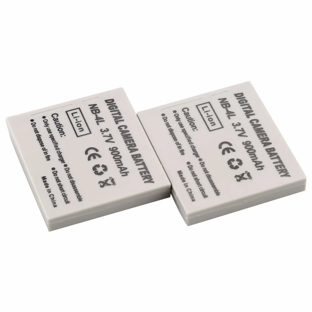 Аккумуляторная батарея Probty 2 шт. NB 4L для Canon IXUS 40 30 50 55 S5 WA60 TX1 DS4 SD960 IS 255 HS|battery for canon|nb