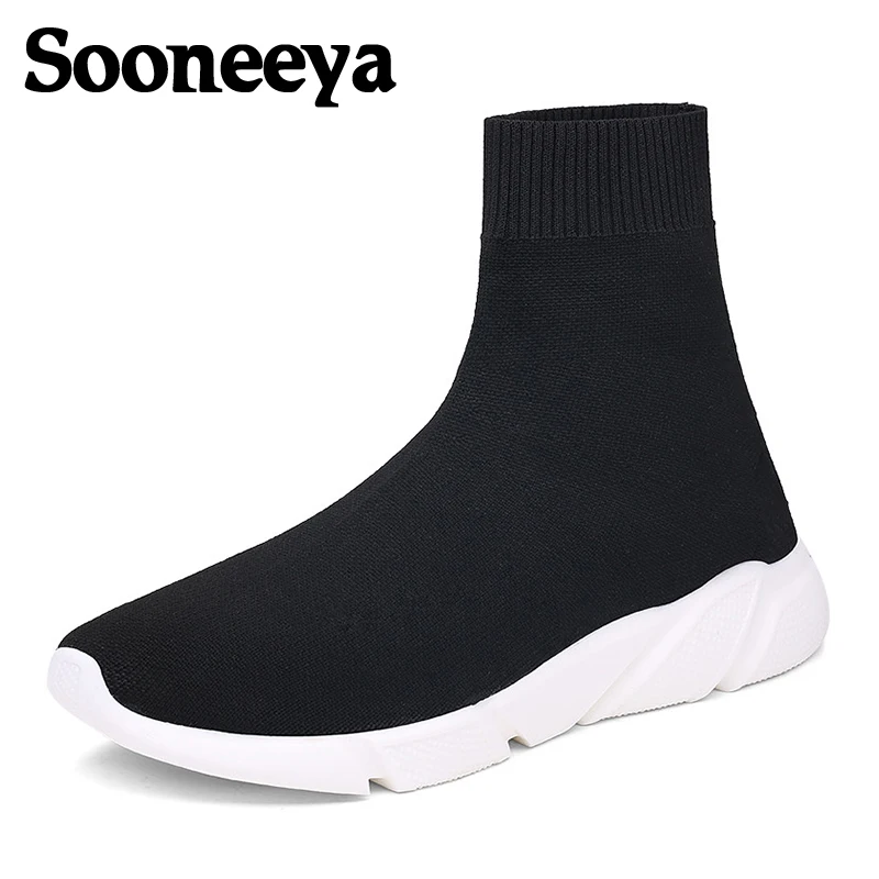 Sooneeya высокие слипоны Мужские дышащие противоскользящие ботинки мужская