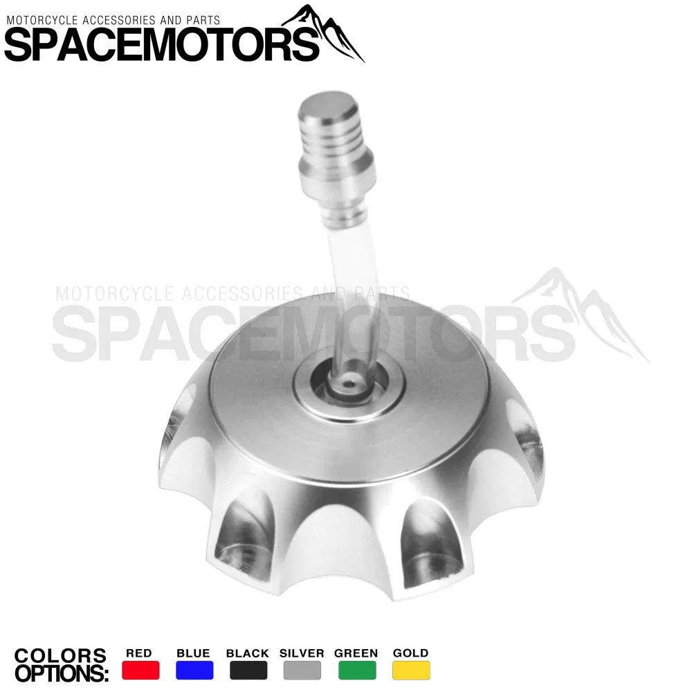 Зеленая алюминиевая крышка топливного бака с вентиляцией для питбайка мотоцикла