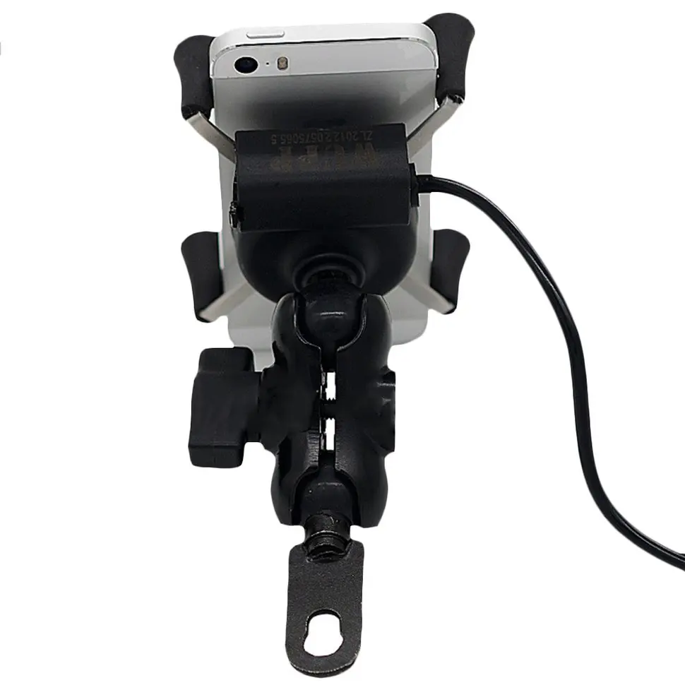 Универсальный X Тип мотоциклов держатель подставки USB Зарядное устройство для