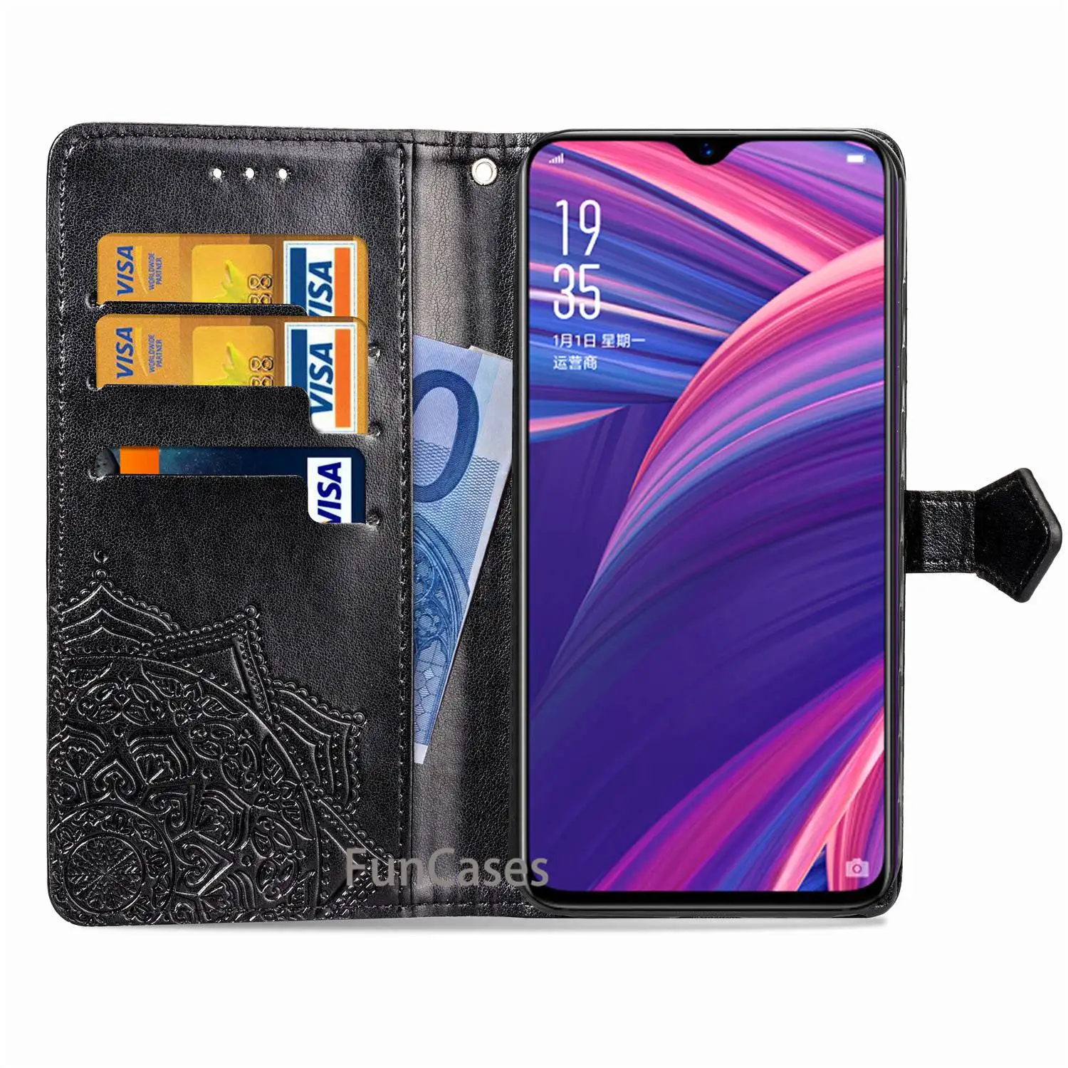 Высококачественный защитный чехол для OPPO R17 Pro Oppo RX17 Чехол Флип Роскошный Кошелек