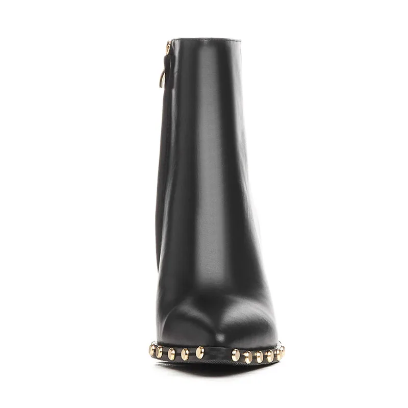 Женские ботильоны из натуральной кожи роскошные брендовые золотистые женские