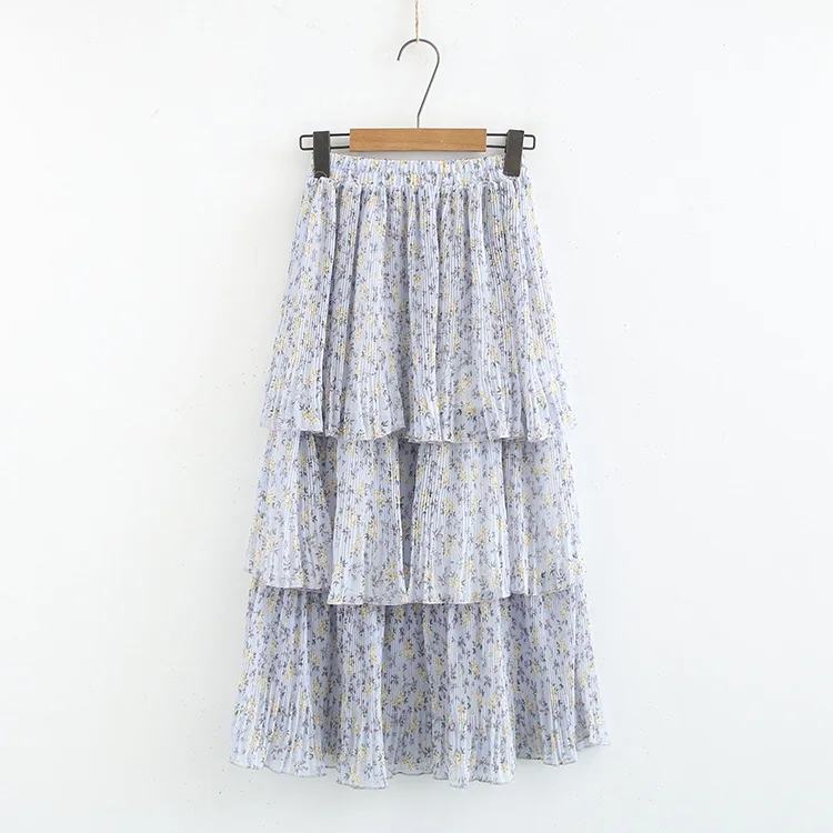 2019 размера плюс Повседневная Летняя женская одежда модная шифоновая Цветочная