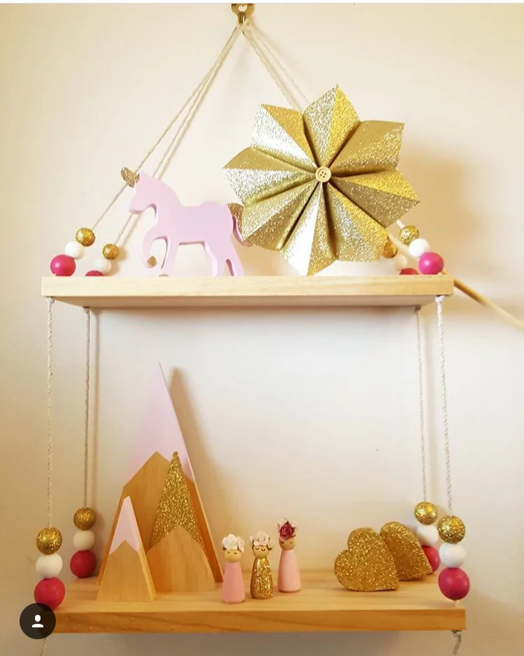 Двойная деревянная веревка для хранения бусин 2 доски настенная вешалка