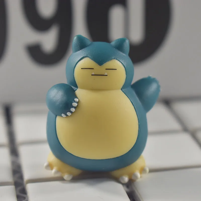 5 стилей Аниме мультфильм 4 см Snorlax фигурка милый мини ПВХ Коллекция модель