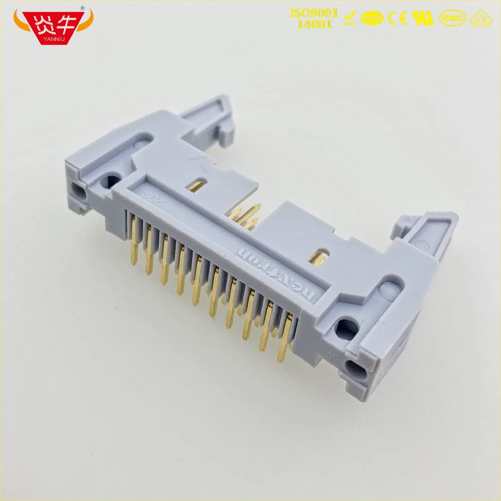 DC2-20P IDC SOCKET BOX 2 54 мм Шаг эжектор заголовок правый угол разъем 2*10P 20PIN контактная