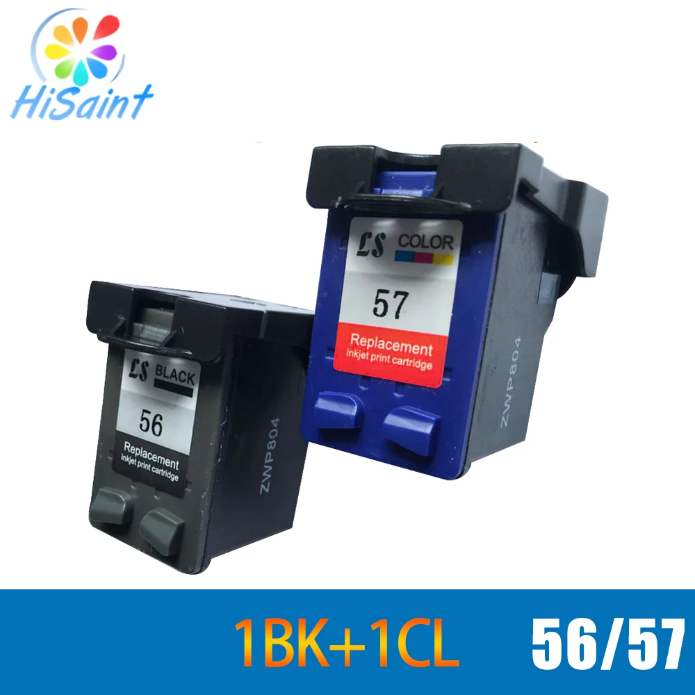 Hisaint совместимый для принтера hp чернильный картридж 56 hp57 Deskjet D1368 D1468 3668 3740 PSC 1118 1218