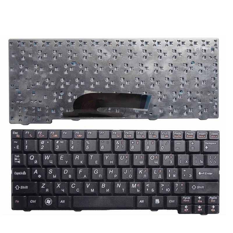 Клавиатура YALUZU для ноутбука Lenovo Русская клавиатура S11 20027 S10-2 RU черный белый цвет |
