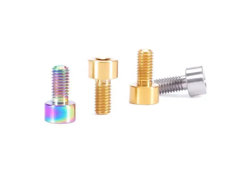 Титановая Шестигранная головка тормоза для велосипеда m5x10 мм Ti/Golden/Rainbow GR5|Винты| |