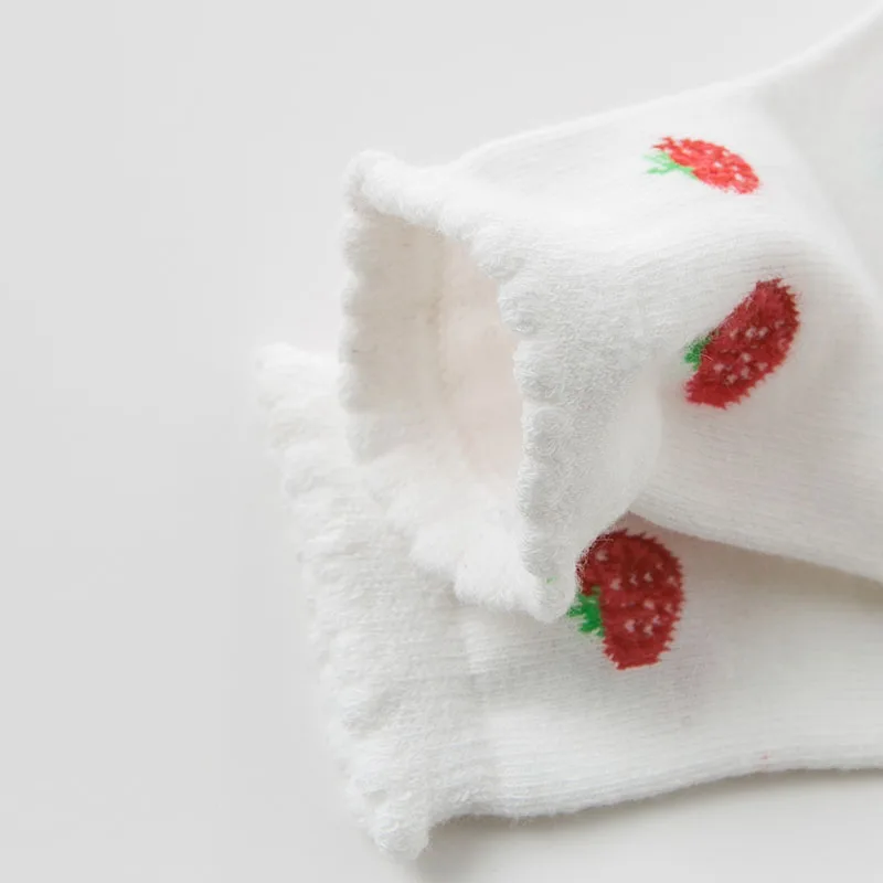 Носки Детские демисезонные с принтом клубники DB9957|Носки| |