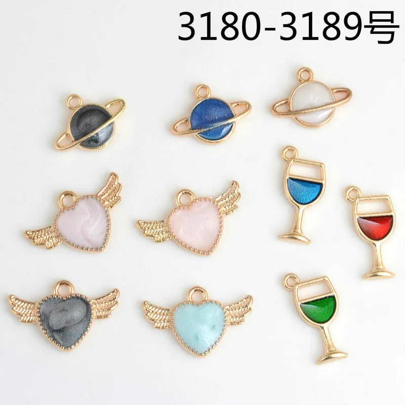 10 шт. Новые Подвески в виде крыльев Ангела для влюбленных спутниковых очков