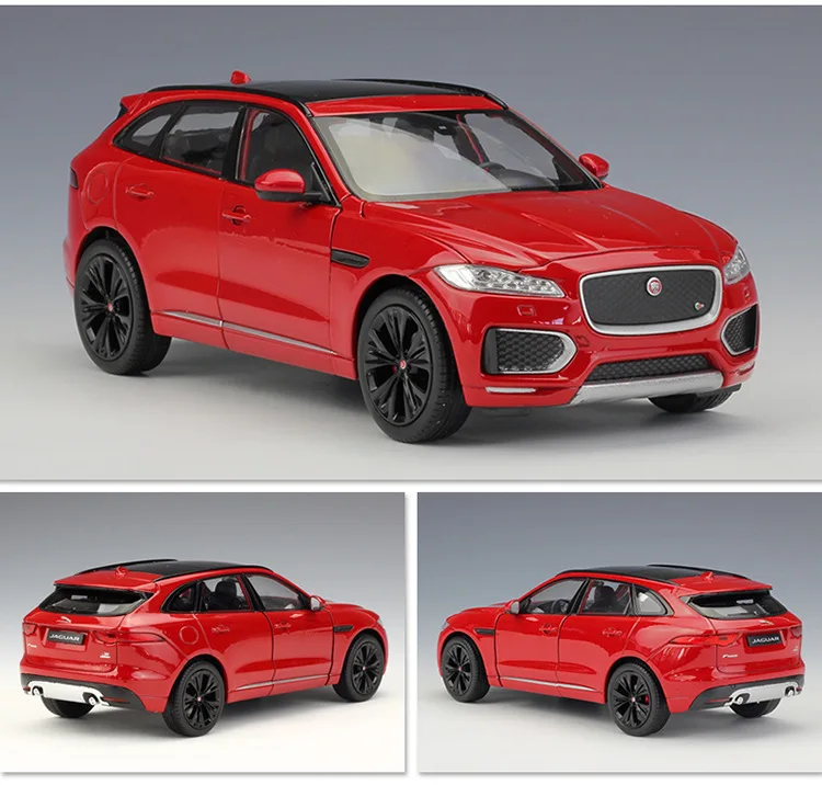 WELLY 1:24 Высокая имитация классического литья под давлением Автомобиля JAGUAR FPace внедорожник металлический сплав модель автомобиля для детей подарок игрушка автомобиль коллекция