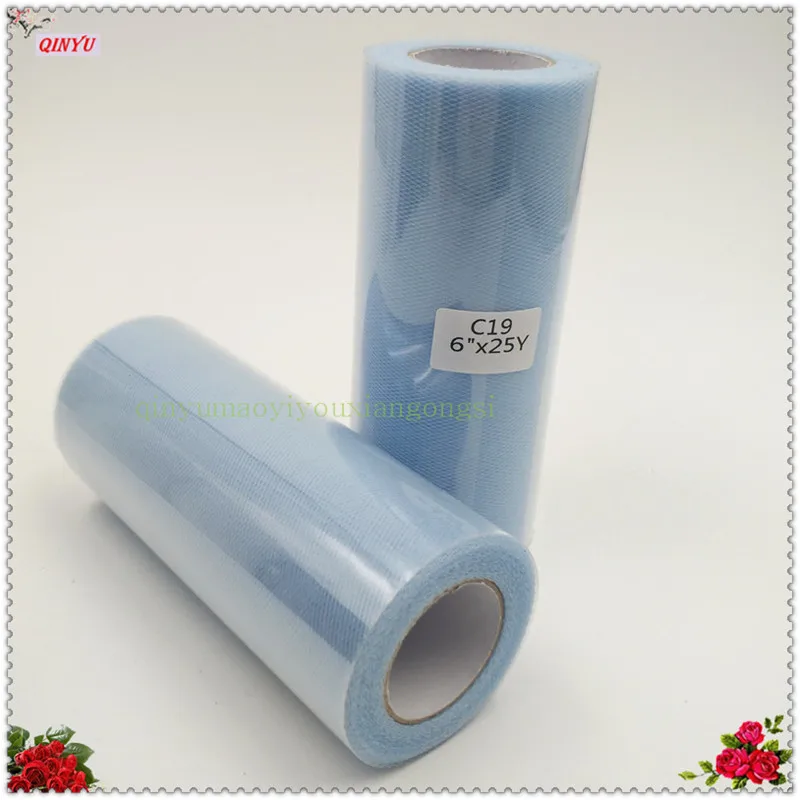 SH759-light blue Тюль рулон белый 22 м Свадебные органзы полозья стола украшения пряжа Марля Элемент Банкетный бант украшения свадьбы сувениры 8Z - Цвет: SH759-light blue