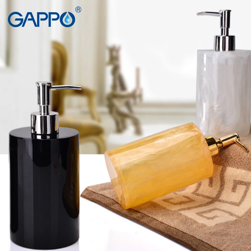 GAPPO liquid soap dispensers Bathroom Resin Hand Pump imported resin Bottle Bath accessories pumps | Обустройство дома