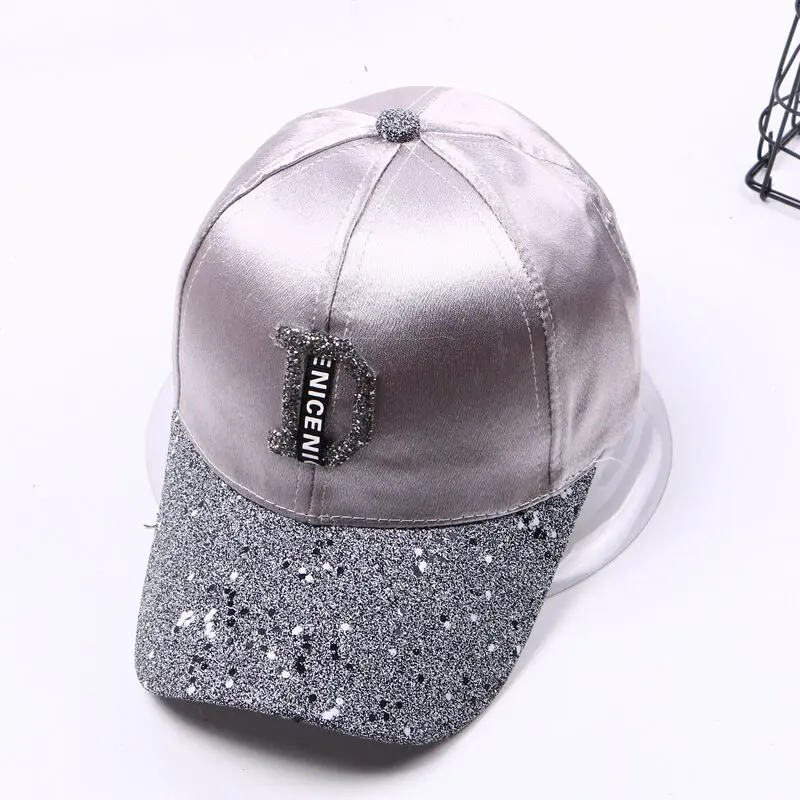 MAERSHEI Fashion Women'S Rhinestone Hats Luxury Female Baseball Cap Bling Diamond Cap Swag Casquette Girl Snap Back Gorras