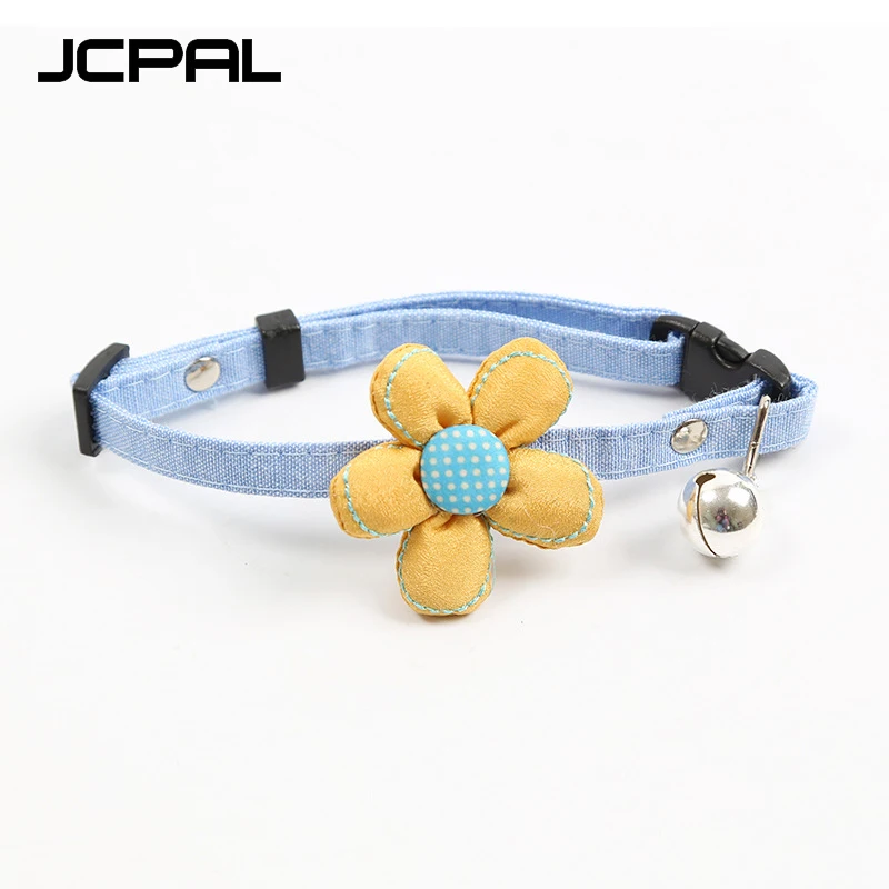 JCPAL ошейники для домашних животных с голубым розовым зеленым белым цветком и