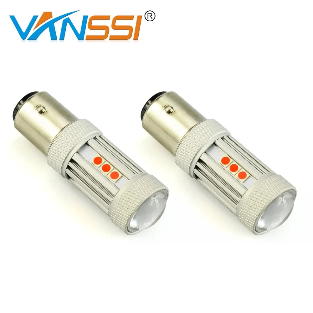 VANSSI 2 шт. 1157 Bay15d S25 P21/5 Вт светодиодный очень яркий 3030 чипов стоп сигнал лампа