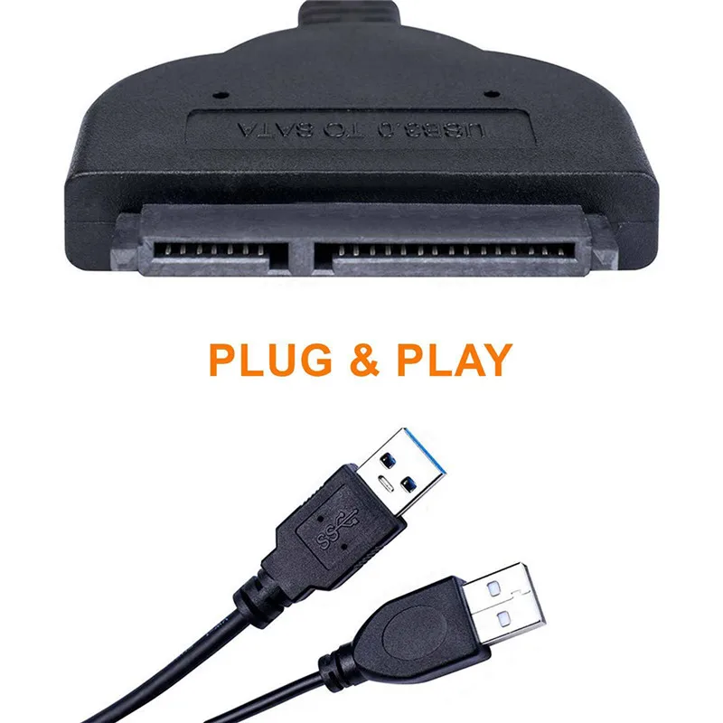 Адаптер для жесткого диска SATA к USB 3 0 7 + 15 pin 5 Гбит/с Кабель адаптер 2 дюймового HDD SSD