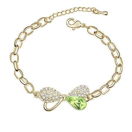 2017 новая мода сердце со стразами браслеты с узлом корейские высококачественные