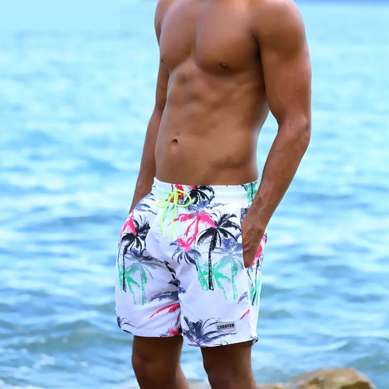 Купальник для мужчин пляж быстро высыхает дышащая ткань Водонепроницаемые шорты