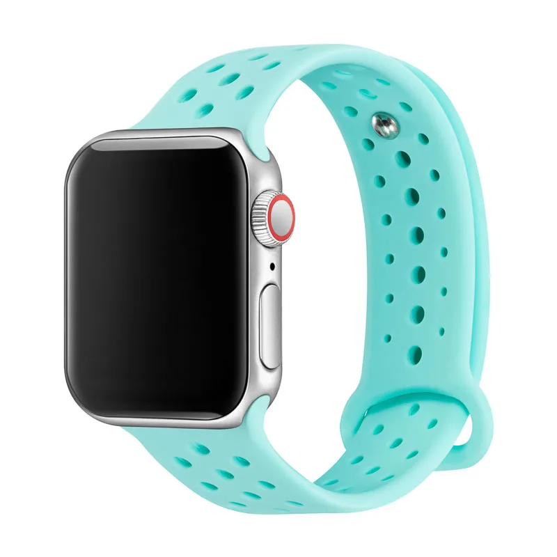 4 Ремешок для наручных часов Apple Watch, ремешок для наручных часов Apple Watch 4/3/2/1 серии замена силиконовые спортивные полосы для наручных часов Iwatch, 81004 - Цвет ремешка: 4