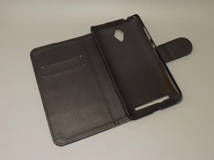 Чехол Кошелек Crazy horse с двумя картами и 2 слотами для карт ASUS Zenfone Go ZC500TG 5 0
