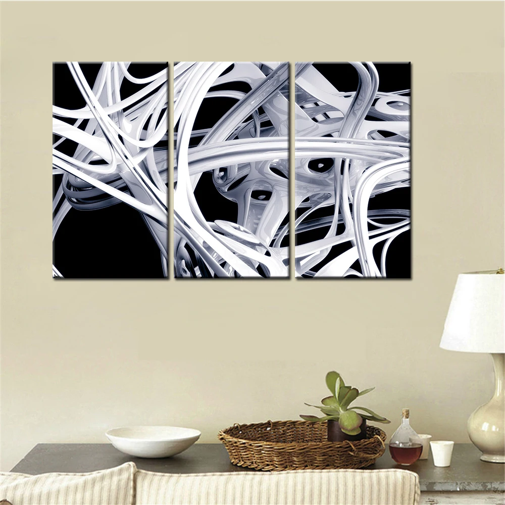 Прямая поставка бескаркасные картины из 3 предметов для гостиной настенное
