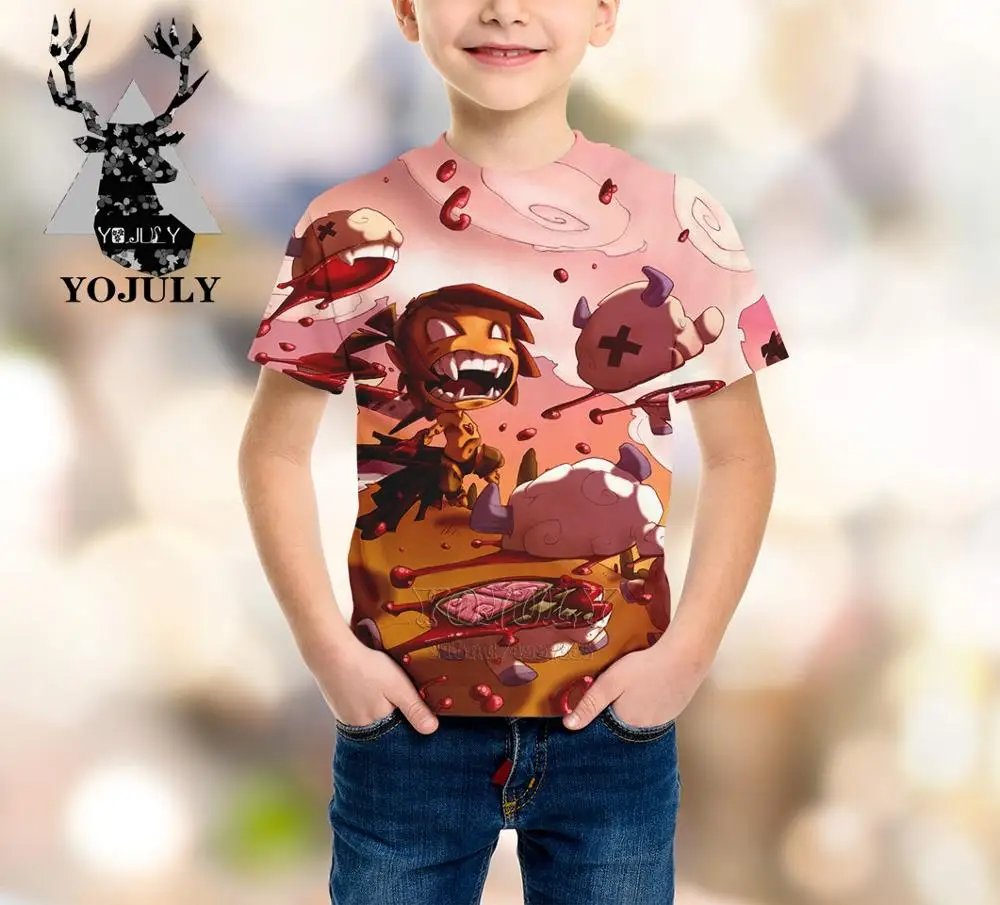 YOJULY wakfu harajuku/детская одежда с 3d принтом для мальчиков и девочек-подростков детская футболка горячая Распродажа, модные футболки Modis с круглым вырезом, A237
