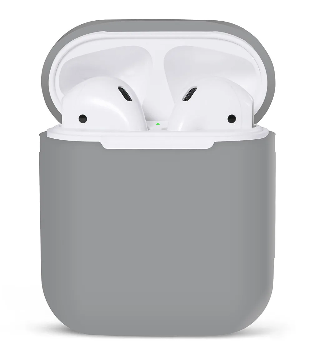 Чехол для airpods силиконовый чехол AirPods защитный и Apple Airpods зарядки -Earl Gray cover