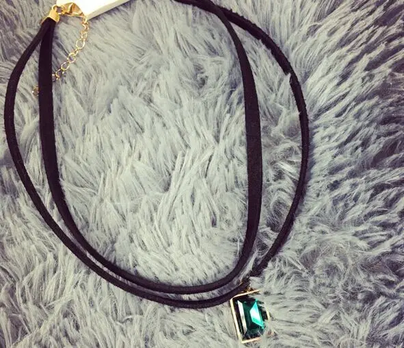 Готический подсолнечника подвески шеи ожерелье бархатной лентой choker черный