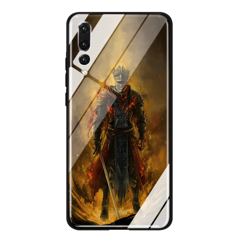 YIMAOC хвалит солнце темные душ стеклянный чехол для huawei Honor mate 7A 8X9 P10 20 30 Y6 Y9 P smart lite Pro - Цвет: TG1
