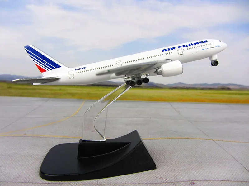 13 см металлическая модель воздушного самолета Франция B777 Airways Boeing 777 Airlines модель самолета с подставка для дисков детский подарок