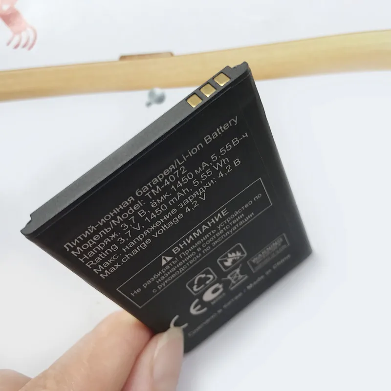 100% новый высокое качество 1450mAh TM-4072 TM 4072 TM-4272 батарея для texet TM4072 tm4072 tm-4072