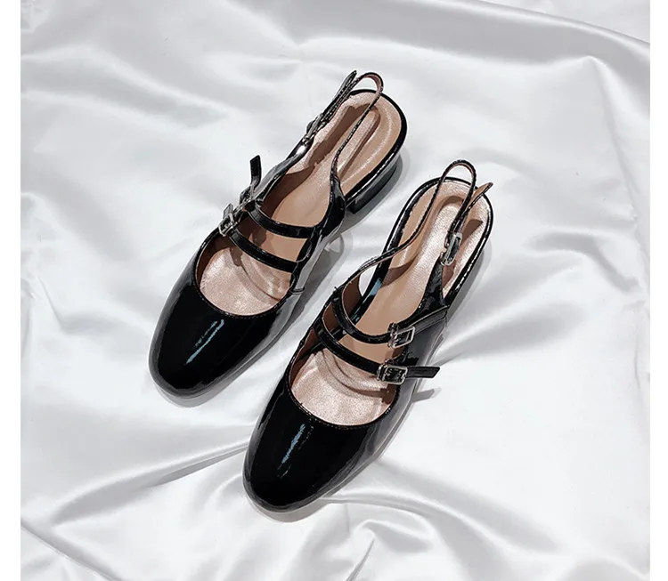 Chic women's buckle strap gladiator sandals 2019 spring summer fashion Mary Janes shoes Women pumps EU35-40 size BY678 | Обувь