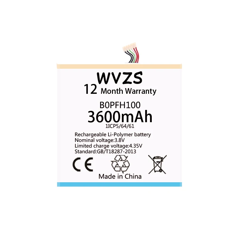 Wvzs 3600 мАч литий полимерный аккумулятор b0ph100 BOPFH100 для htc Desire Eye 4G M910X M910n Сменные