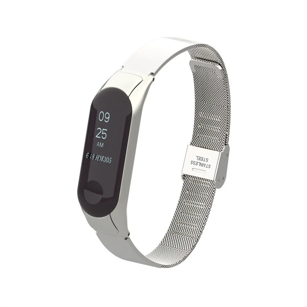 Роскошный ремешок на запястье для Xiaomi mi Band 3 xiomi xaomi mi band Band3 mi lanese Магнитный петля металлический браслет на запястье ремешки