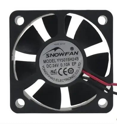 YY5015H24B 5015 5CM 0.1A 2 wire dual ball inverter fan cooling for 24V | Компьютеры и офис