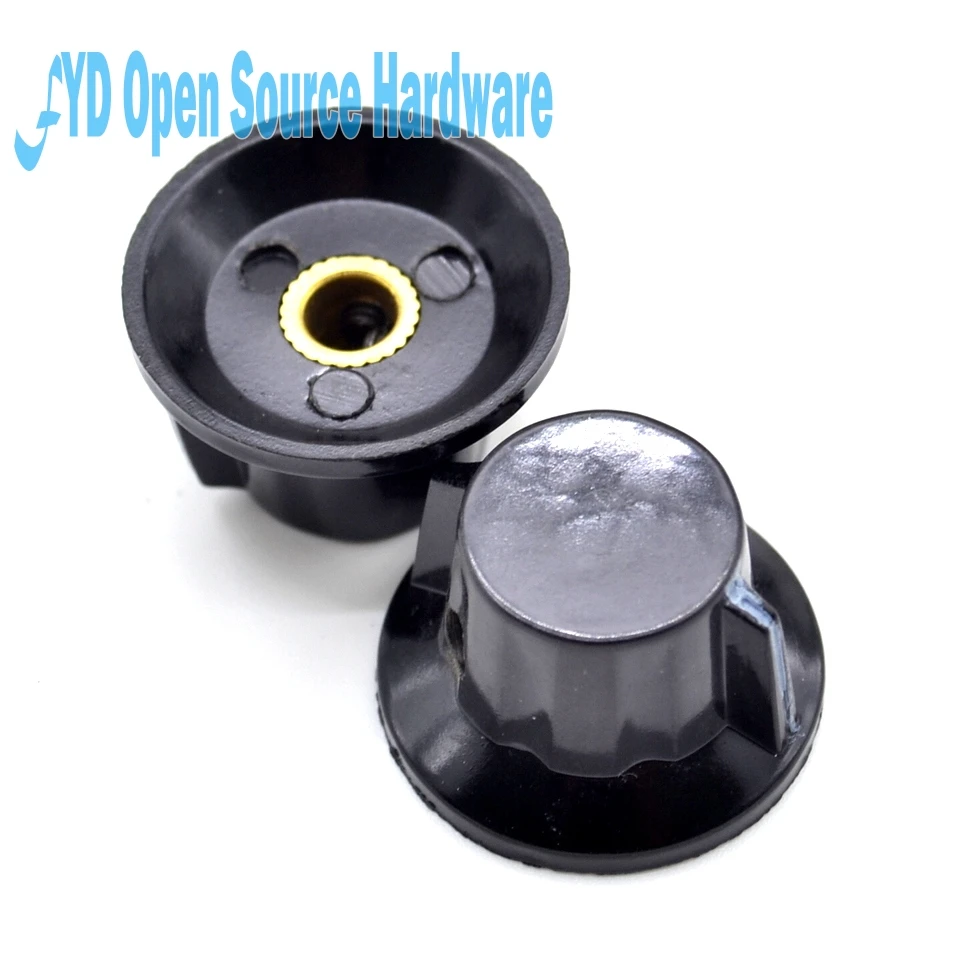

10pcs Potentiometer knob Bakelite knob K18-2 hole 6MM