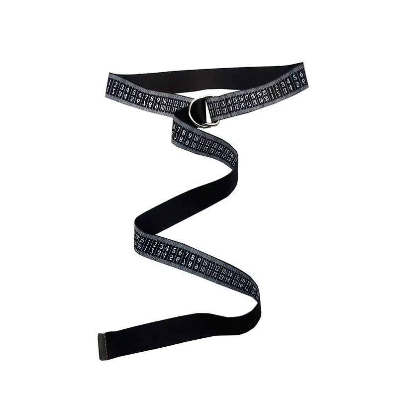 New double-loop buckle canvas Digital ruler printing simple measure gauge belt boys and girls general decoration | Дом и сад