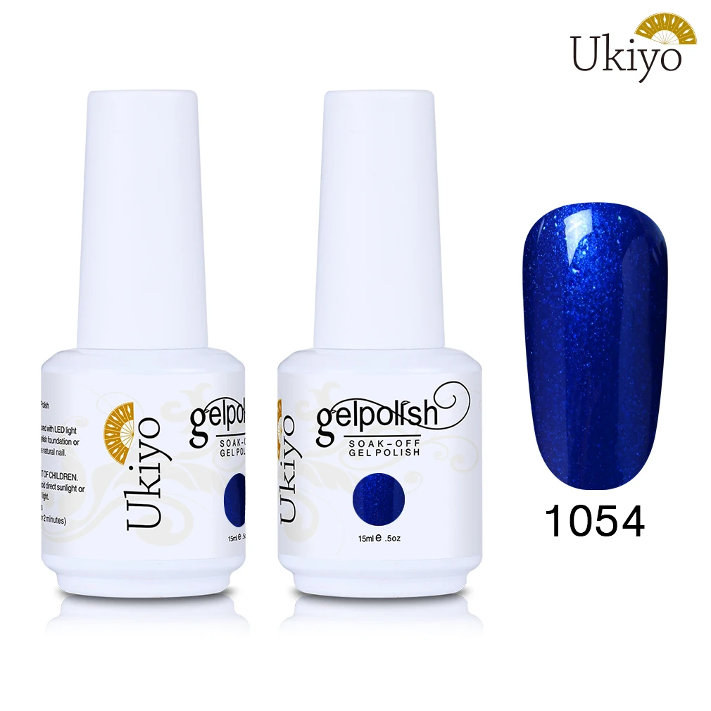 1054 Ukiyo 15 мл Лак для ногтей 170 великолепный цвет Гель-лак для ногтей Vernis полуперманентное верхнее покрытие Базовое покрытие гель-лаки для ногтей Гель-лак - Цвет: 1054
