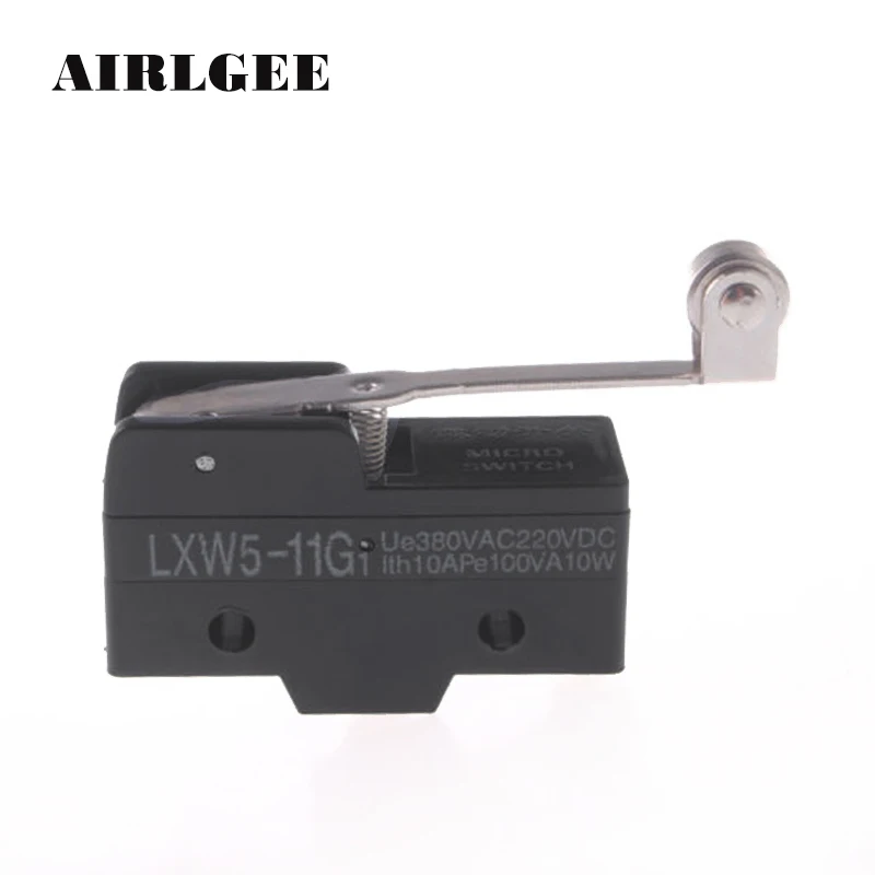 1 шт AC 380V DC 250V 10A SPDT мгновенный ролик рычажный концевой выключатель LXW5-11G1