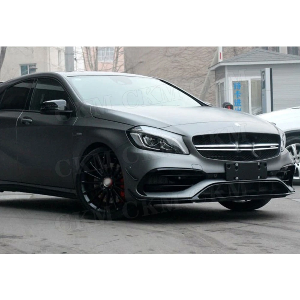 Передний спойлер из углеродного волокна для Benz A Class W176 A200 A250 A45 AMG 2016 UP