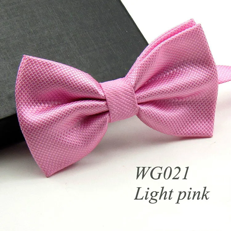 WG21 Light pink Галстук бабочка на застежке. Большой выбор расцветок - Цвет: WG21 Light pink