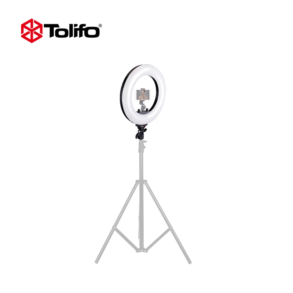 Двухцветный СВЕТОДИОДНЫЙ светильник Tolifo R40B AC 40 Вт для фотосъемки с регулируемой