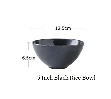 5 Inch Rice Bowl NIMITIME Европейский стиль керамики соломенная шляпа суп неглубокая тарелка западные блюда домашний завтрак фруктовый посуда - Цвет: 5 Inch Rice Bowl